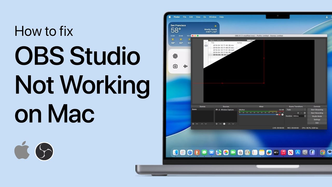 How to Fix OBS Studio Not Working on macOS Tahoe